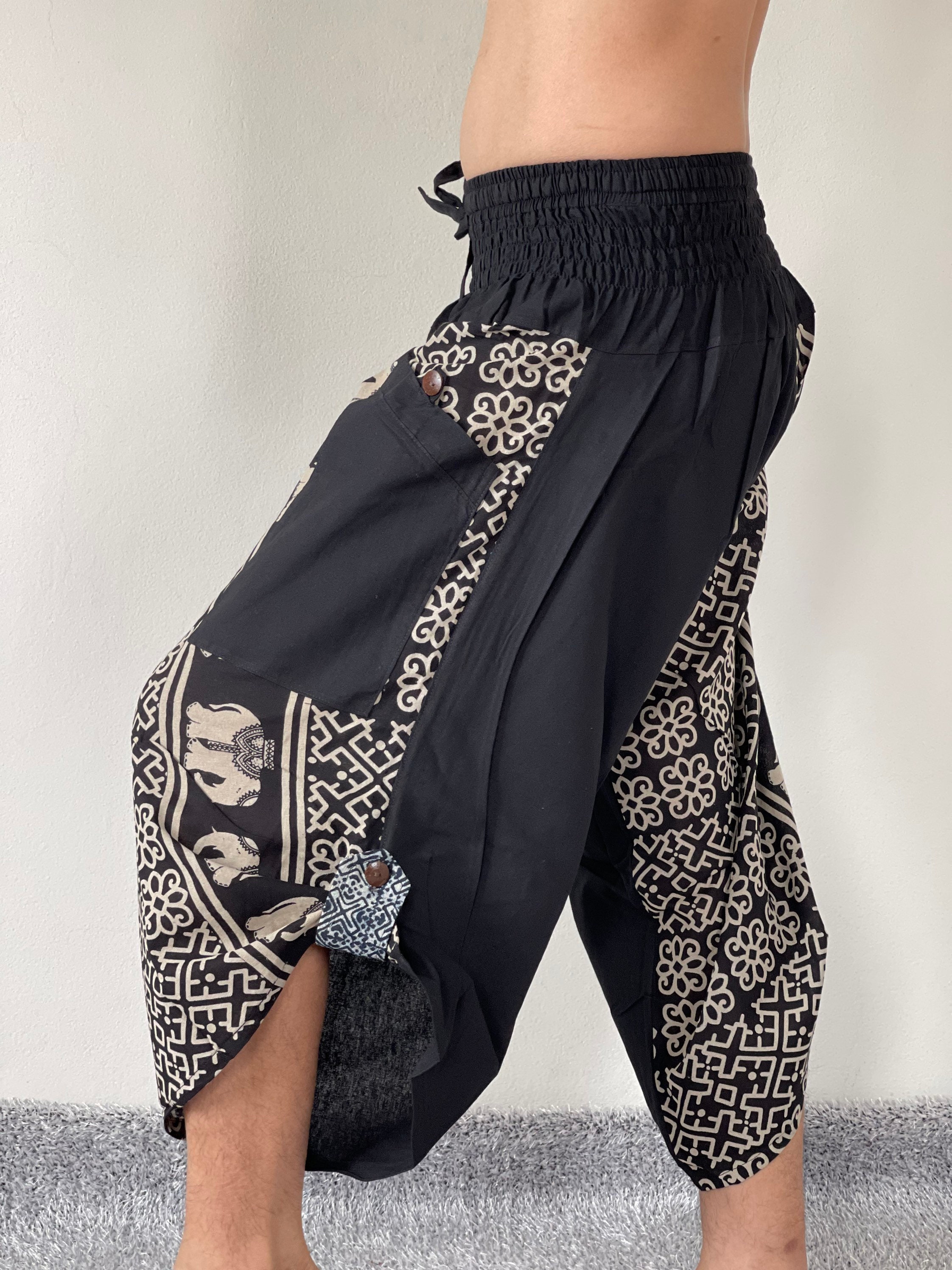 XL0053 新入荷 サムライパンツ メンズパンツ ハンドメイドパンツ ユニ