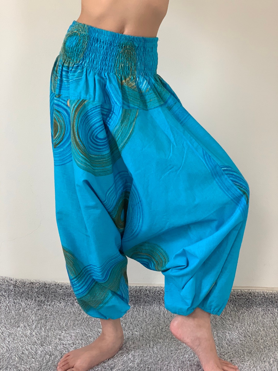 KD0343 Kids Harem Pants Unisex Low Crotch Yoga Trousers, - Etsy