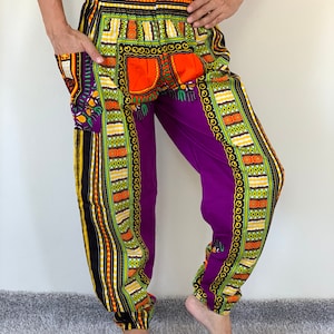 DK0010 African Print Dashiki Pants cotton Aladdin yoga harem pants, unisex pants