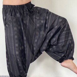 HB0014 Harem Pants Unisex Low Crotch Yoga Trousers, Low crotch yoga pants