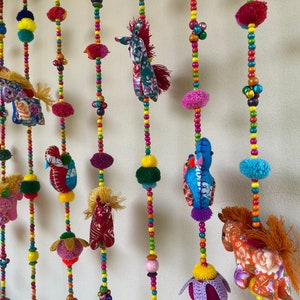 CW0007 Get 9Line of 100% Handmade Cute Doll Beads Curtain For Home Decoration for window