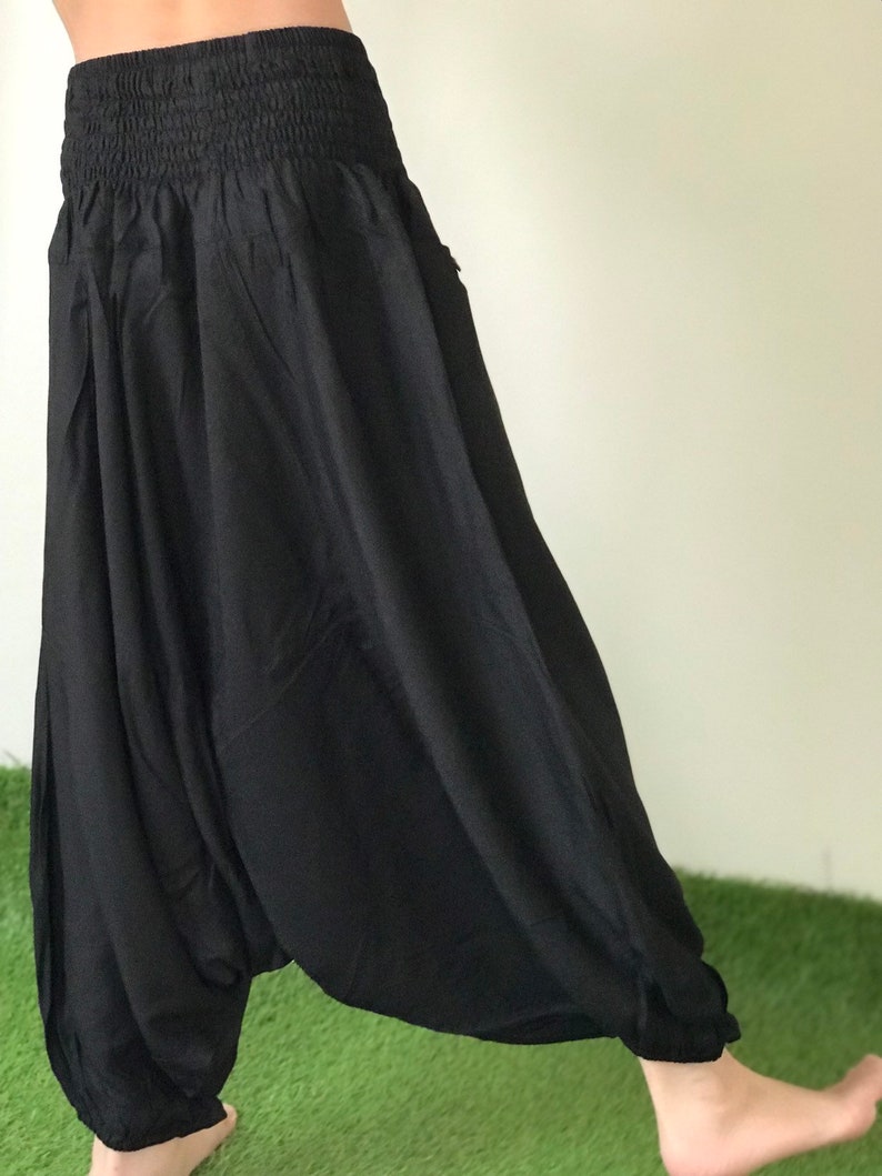 KD0229 Kids Harem Pants Unisex Low Crotch Yoga Trousers,