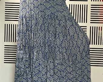 SY0011 Saia Boho Patchwork Rayon. Saia longa, estilo boho, Saia de praia