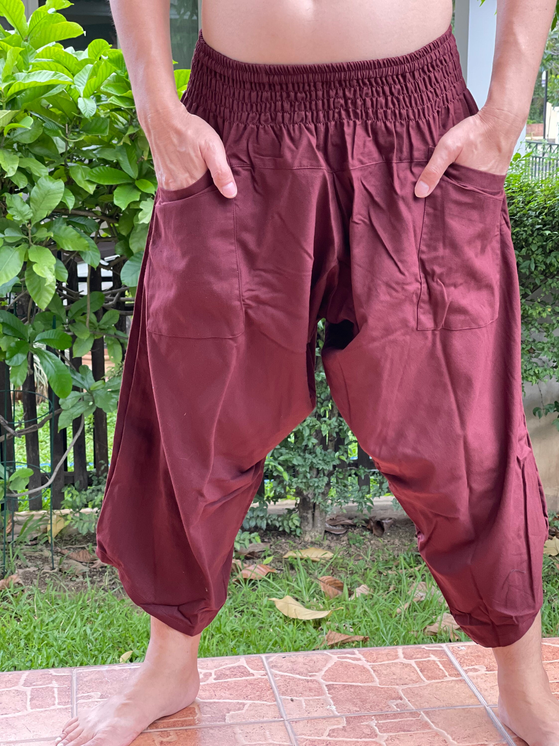 人気商品・限定商品ばかりの「超得 半額福袋」が販売開始 Pants, Handmade Pants Men Samurai HC0388 Thick Waist Smock Clothing