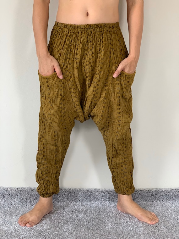 CG0058 Cotton Gauze Pants, Harem Pants Super Soft Rayon Baggy