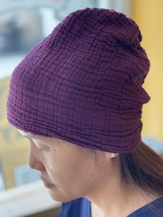 【COYSEIO】 DUAL STRIPE BEANIE PURPLE GREY DUAL STRIPE BEANIE PURPLE GREY - coyseio