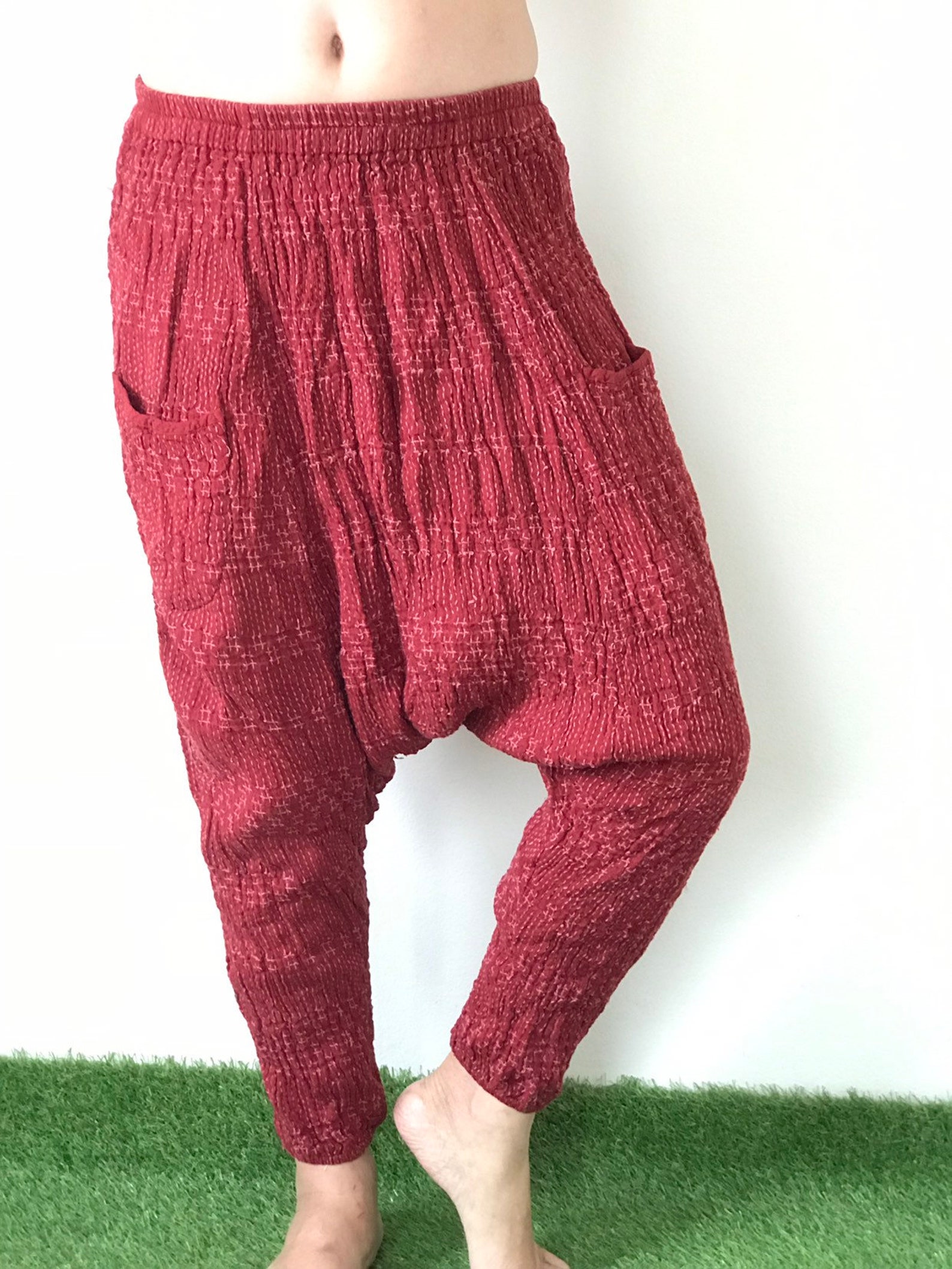 CG0072 Cotton gauze pants Harem Pants super soft rayon baggy Etsy
