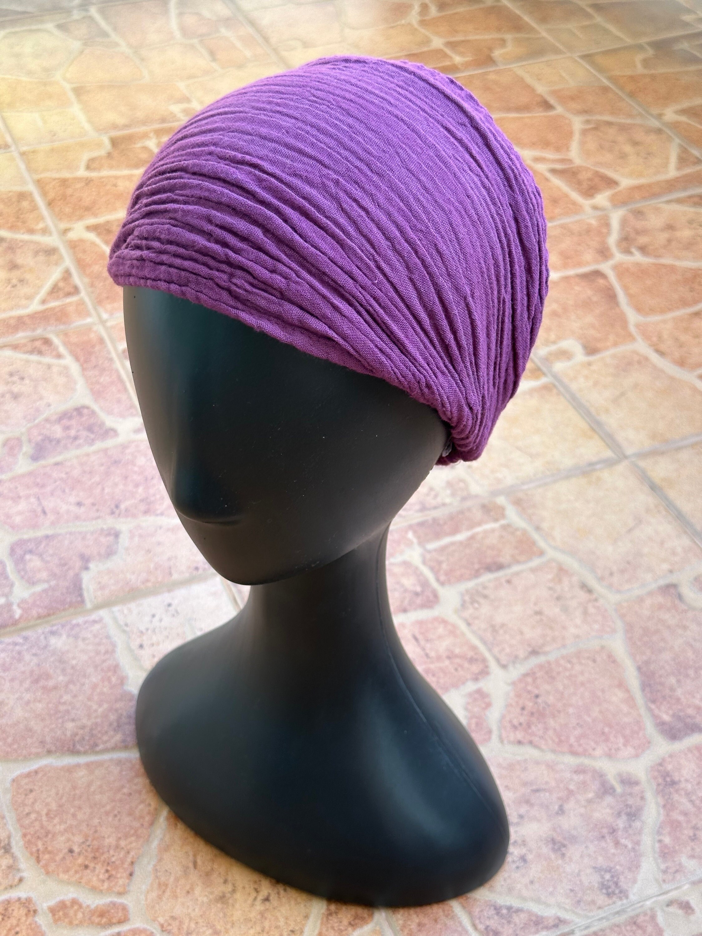 B70-B79 Double Gauze Headband 100% Cotton turban Lightweight headband, Wide Headband ,Hair Scarf, Bandanas, Headwear, Hair Wrap
