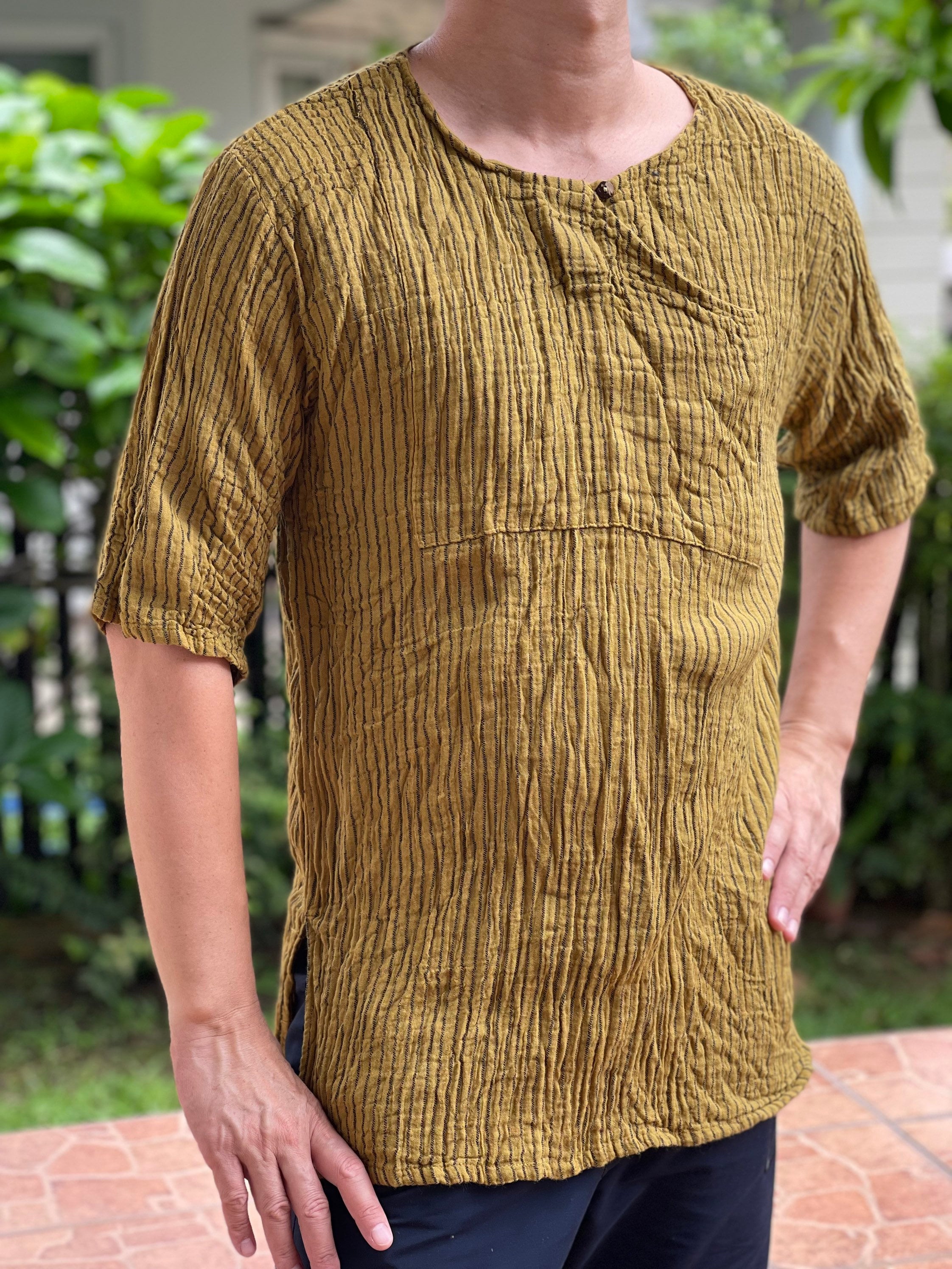 トップス everyone high-gauge cotton border l/s everyone high-gauge cotton border long sleeve tee shirt