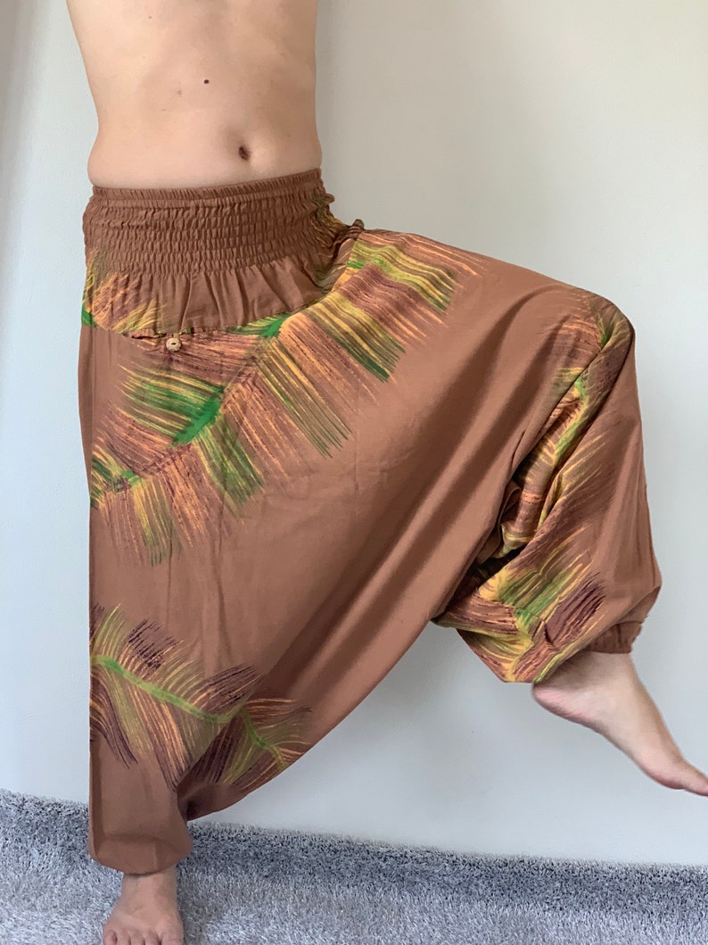HR0223 Harem Pants Unisex Low Crotch Yoga Trousers