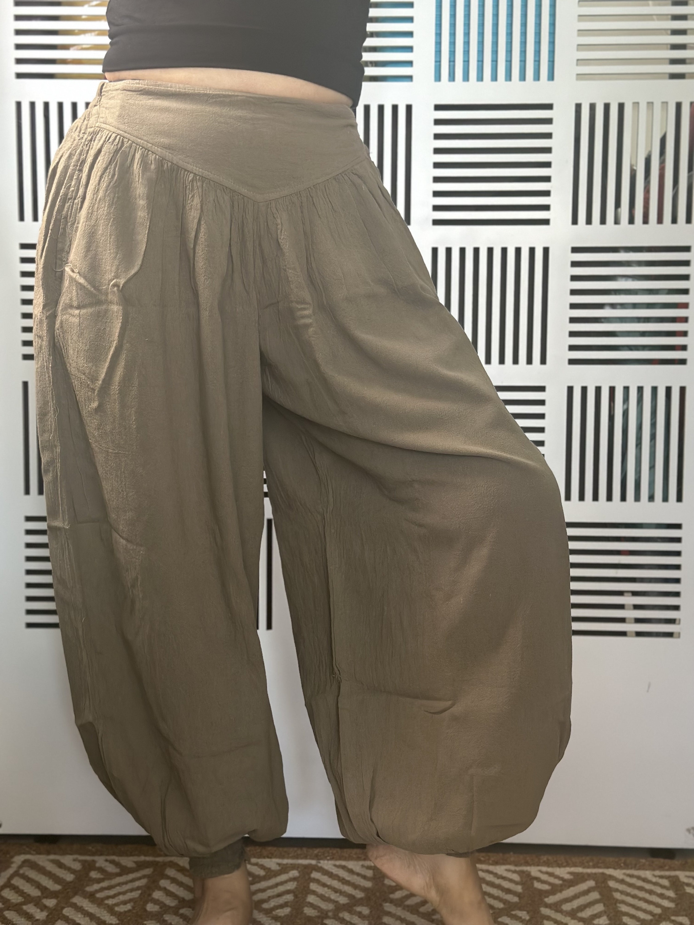 IndycraftsDesigns JN0007 Cotton Harem Pants with Elastic Ankle, Thai Elastic Ankle pants,Harem Pants IndycraftsDesigns JN0007 Cotton Harem Pants with Elastic Ankle, Thai Elastic Ankle pants,Harem Pants