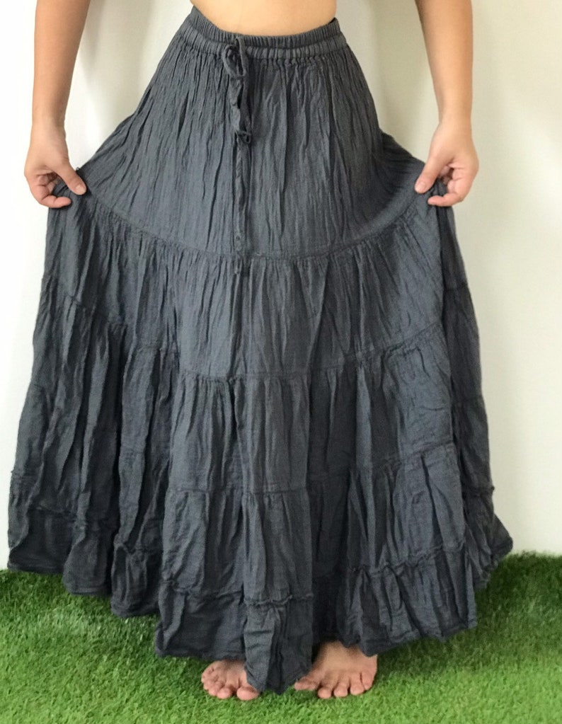 maxi bohemian skirt