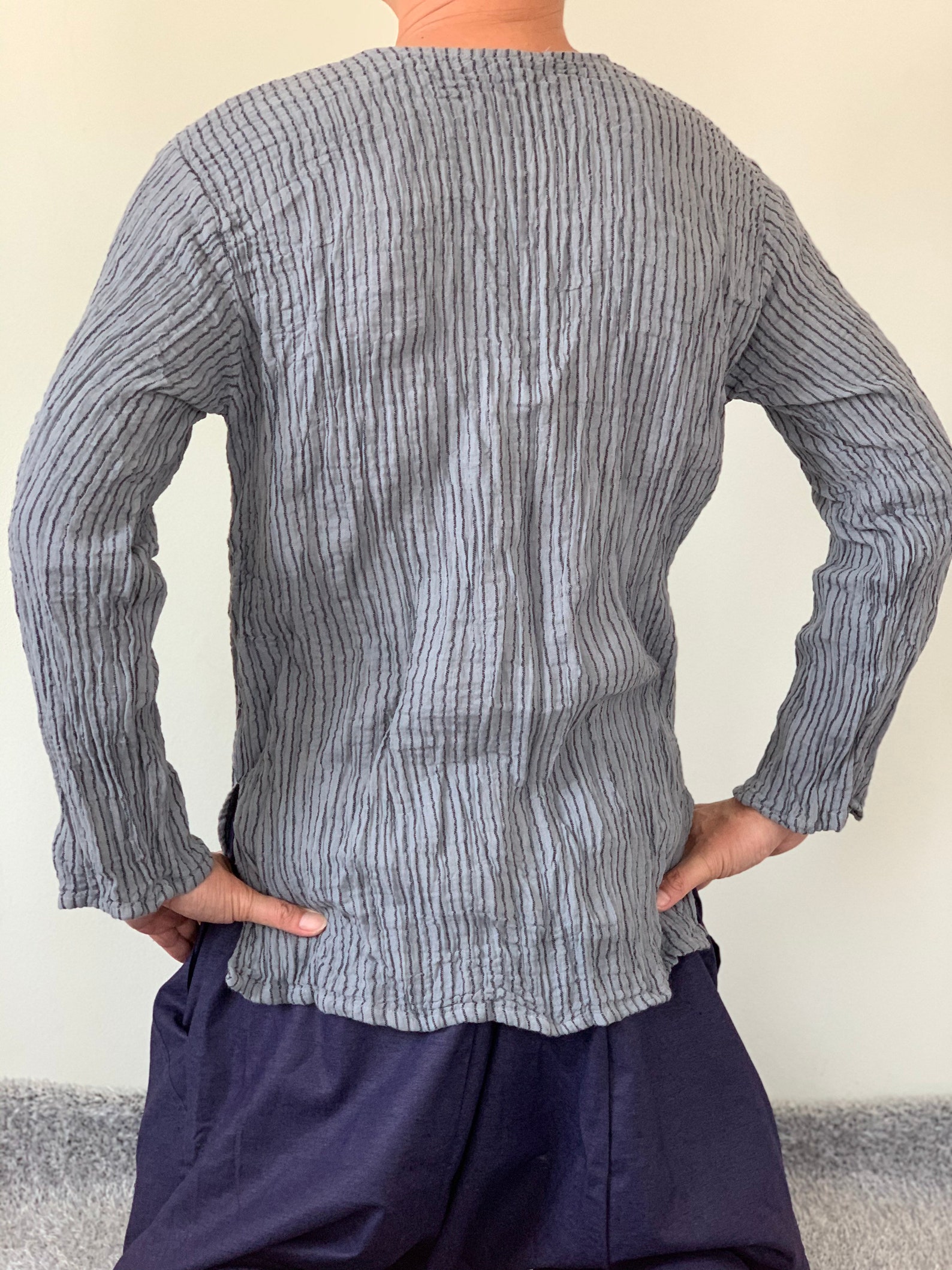 CG0303 Double Gauze Cotton Top Crinkle Cotton Tunic Long Etsy