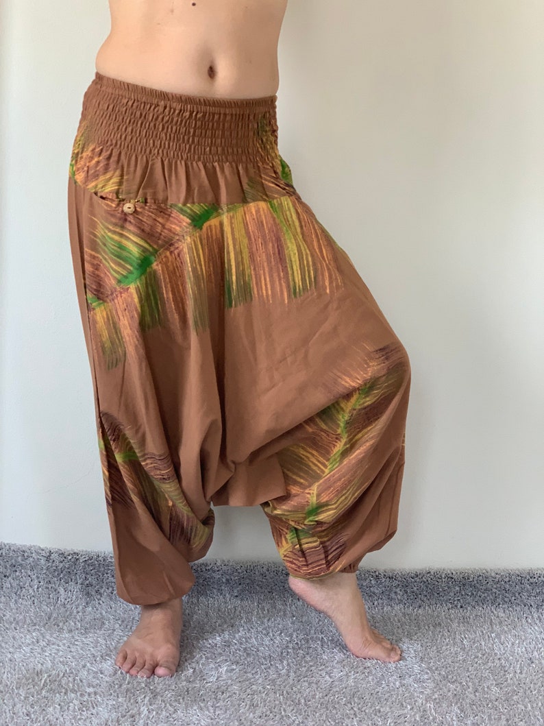HR0223 Harem Pants Unisex Low Crotch Yoga Trousers