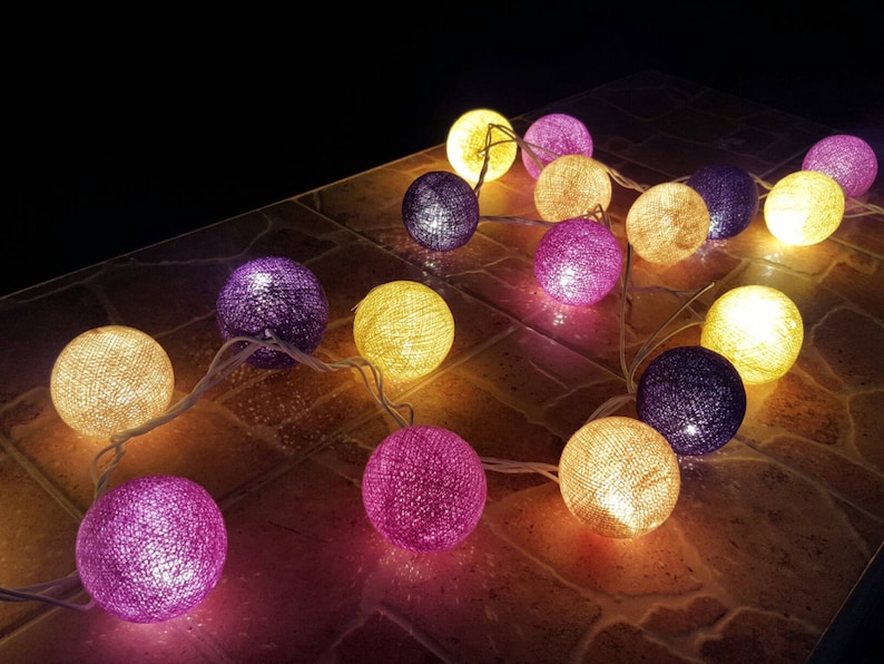 Mixx Cotton Ball Lights for home decorationwedding Etsy