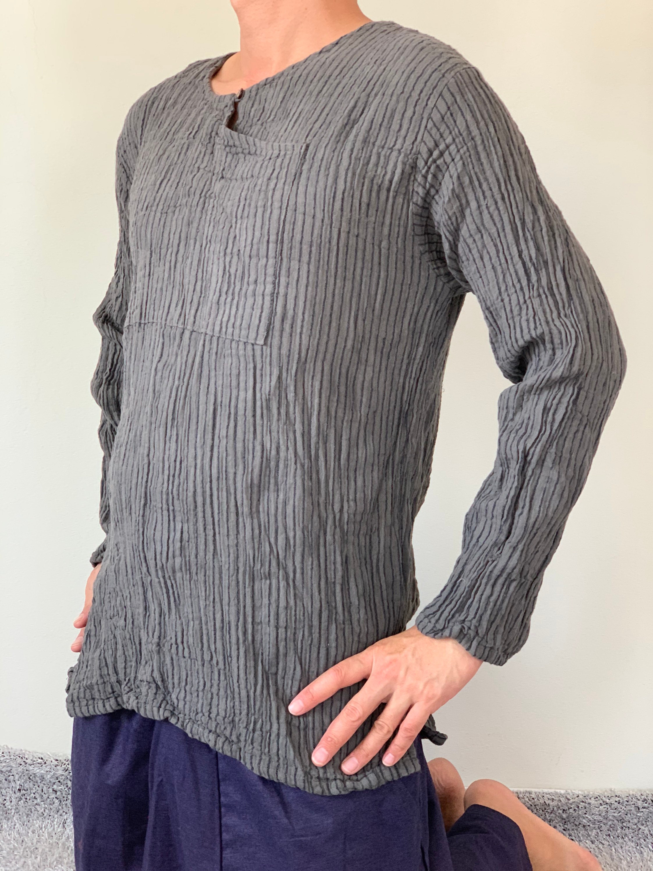 CG0305 Double Gauze Cotton Top Crinkle Cotton Tunic Long Etsy UK