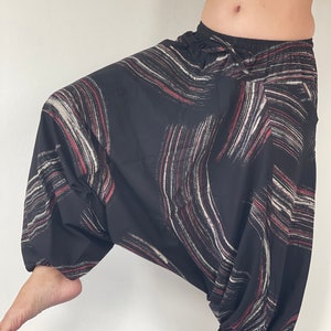 HB0016 Harem Pants Unisex Low Crotch Yoga Trousers, Low crotch yoga pants