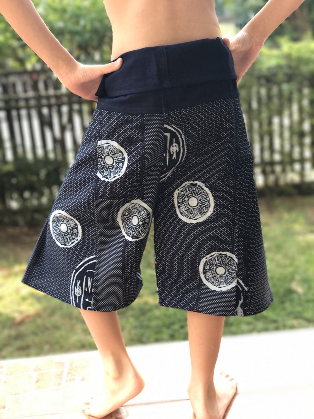 KD0001 calça de pescador infantil calça de ioga tailandesa