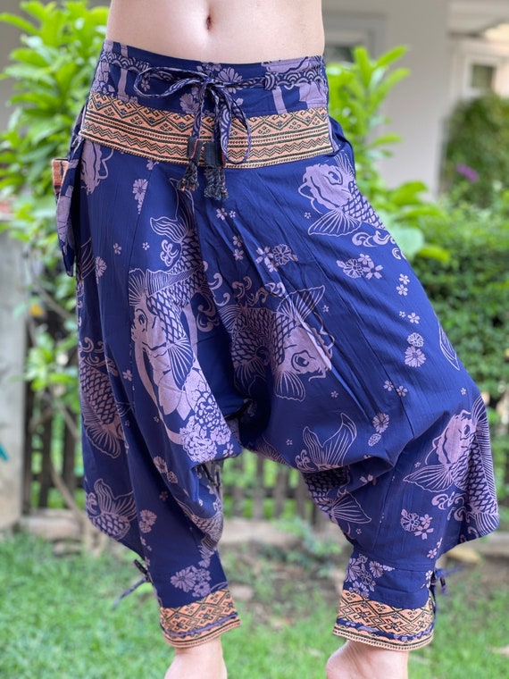 Harem pants top with ankle straps