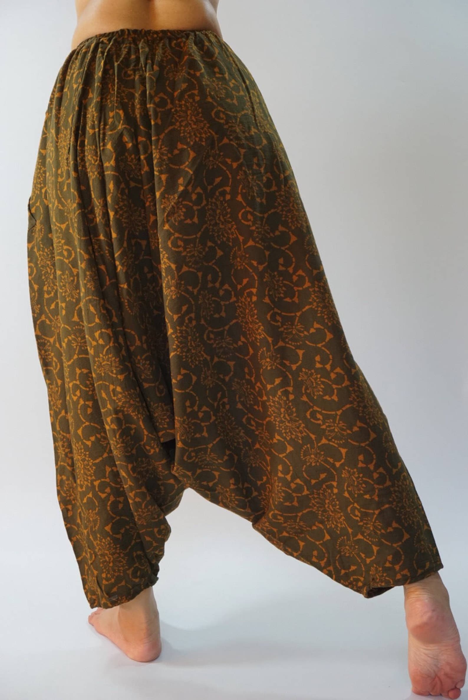 HR0411 Aladdin Pants Harem Pants 100 Cotton Harem Pants Etsy