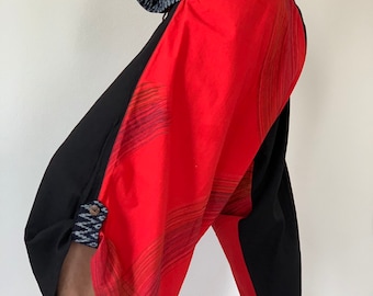 SR0050 Samurai Pants Harem pants have fisherman pants style wrap around waist