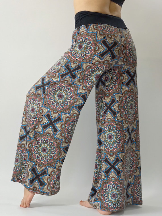 high waisted tie pants wide leg
