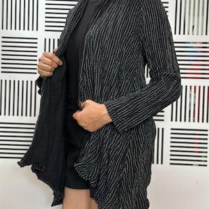 KG0493 Unisex Kimono mit offener Vorderseite, doppelter Gaze-Baumwolle, langen Ärmeln Kimono mit Taschen, handgefertigte Baumwoll-Gaze ethisch