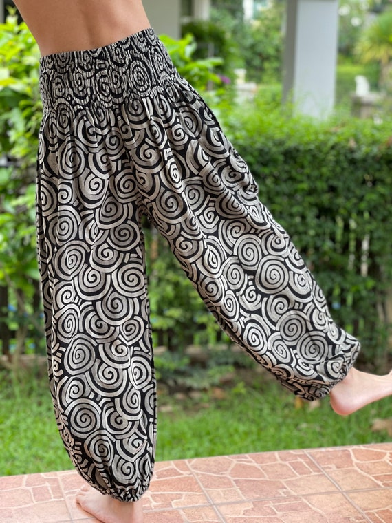 GN0022 Thai Genie Pants,comfy Trouser,gypsy Pants Cotton Pants