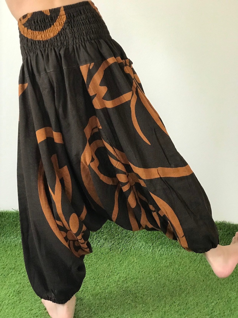 KD0305 Kids Samurai Pants Harem Pants Unisex Low Crotch Yoga Trousers,