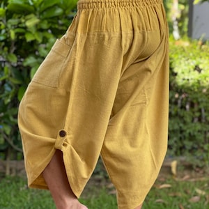 BT0793 Stonewash Samurai Pants  - elastic waistband