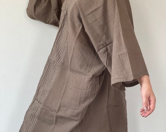 CG0382 Cotton Dress V Neck,cotton Dress,tonic, Midi Kaftan CG0382 Cotton Dress V Neck,cotton Dress,tonic, Midi Kaftan