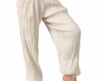 CG0054 Cotton Gauze  Yoga Pants Super Soft. Elastic waist