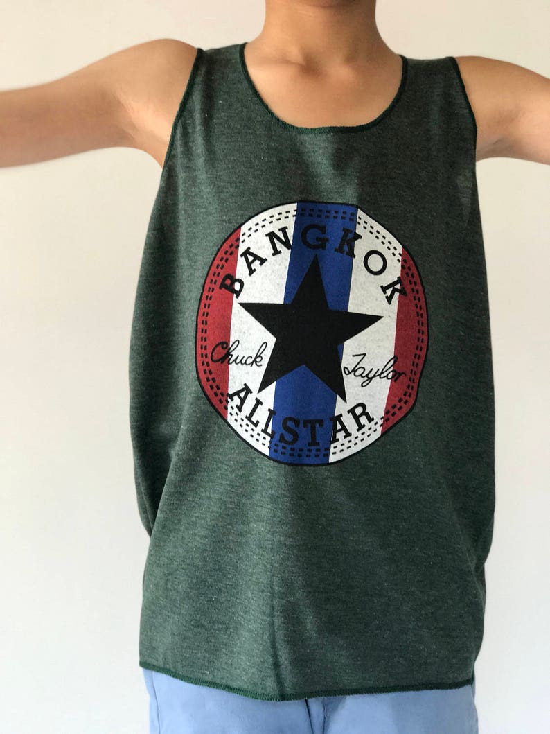 KD0007 Tank Tops Summer Tops for Kids, Summer Beach Casual Kids Tank Tops, Vest Sleeveless, Songkarn Tops, Soft and Light Weight image 3