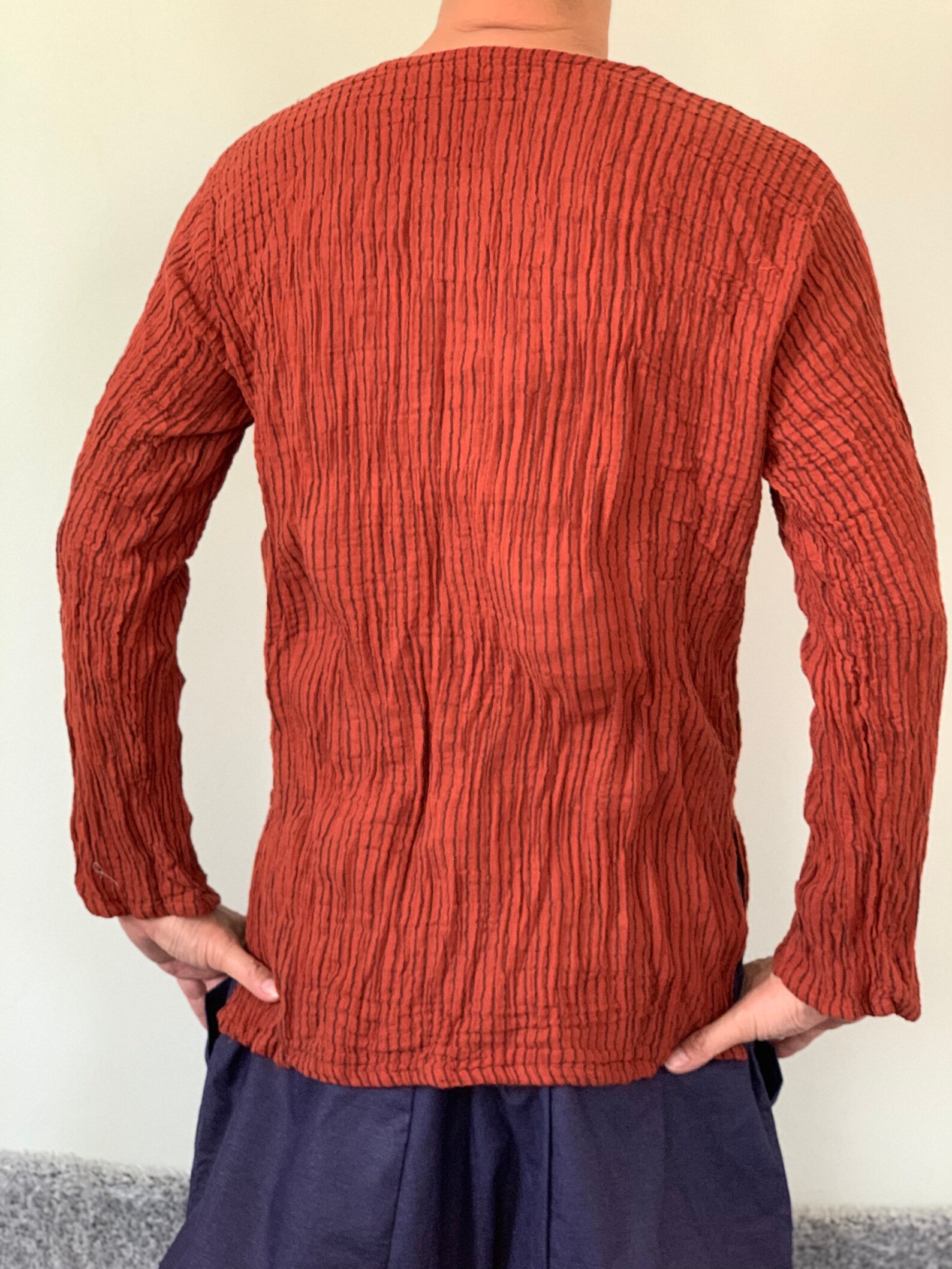 CG0307 Double Gauze Cotton Top Crinkle Cotton Tunic Long Etsy