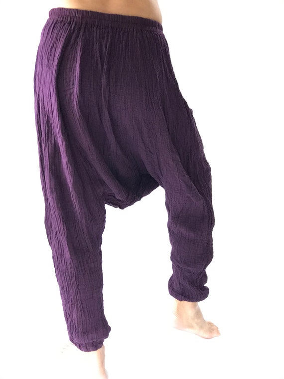 harem pants purple