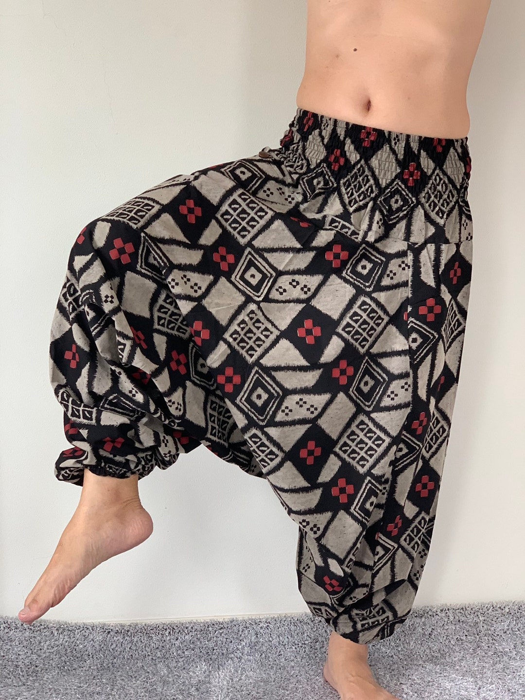 HR0103 Aladdin Pants Harem Pants 100 Cotton Harem Pants Etsy