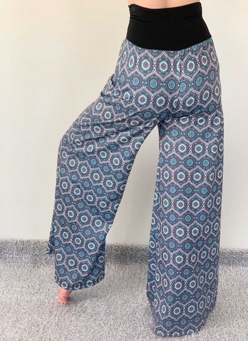 YG0060 Wide Leg Yoga Pants High Waist Tie Dyed Yoga Pants - Etsy