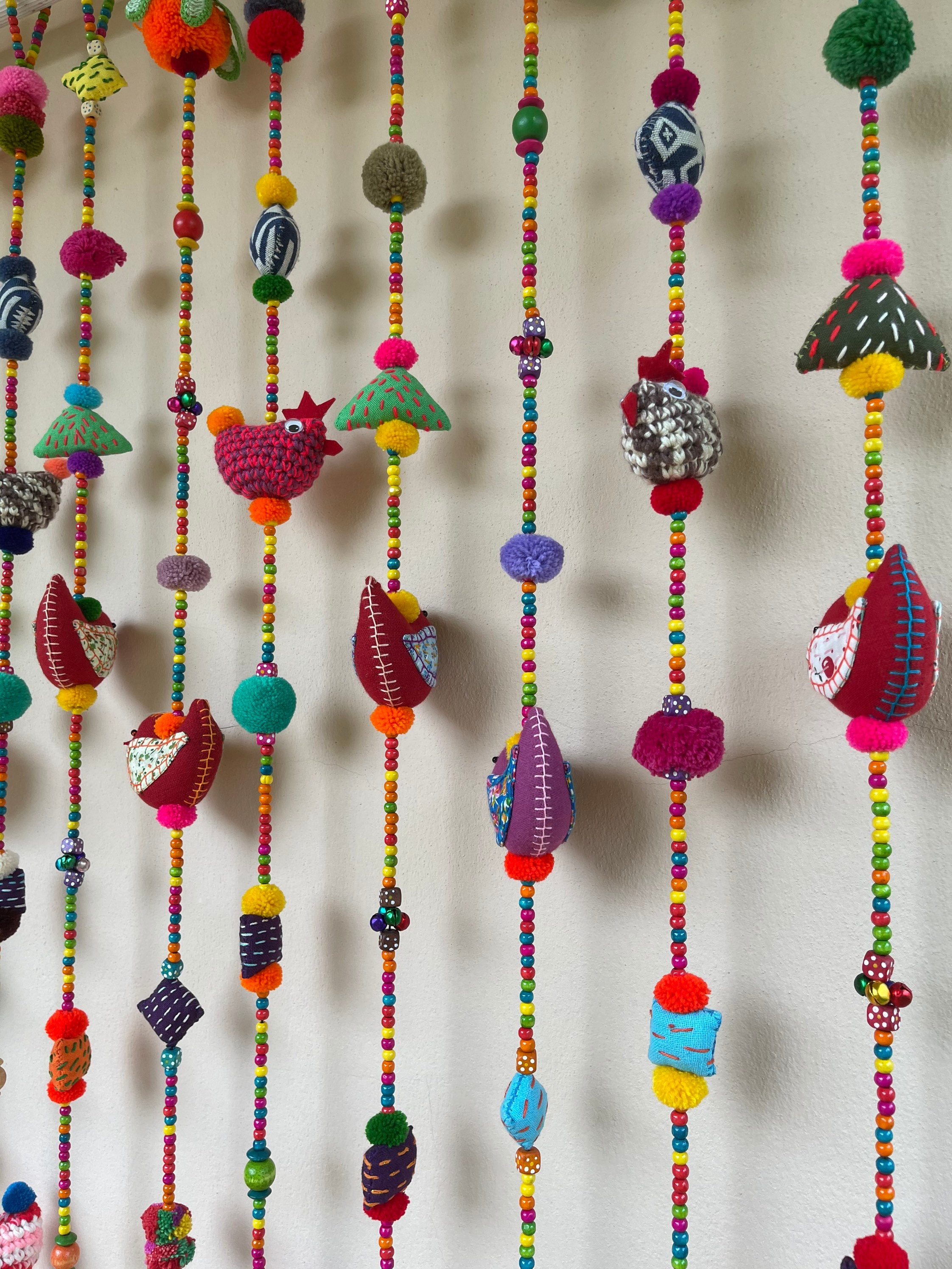 CD0003 Get 9line Door Bead Handmade Decorate by Cute Doll for Home