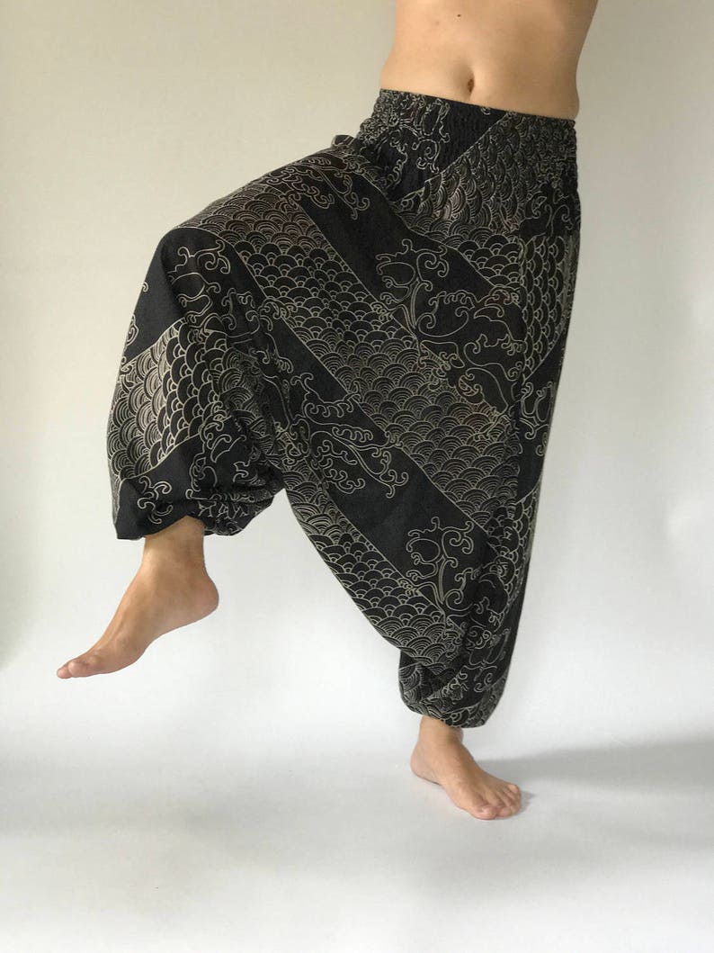 HR0223 Harem Pants Unisex Low Crotch Yoga Trousers