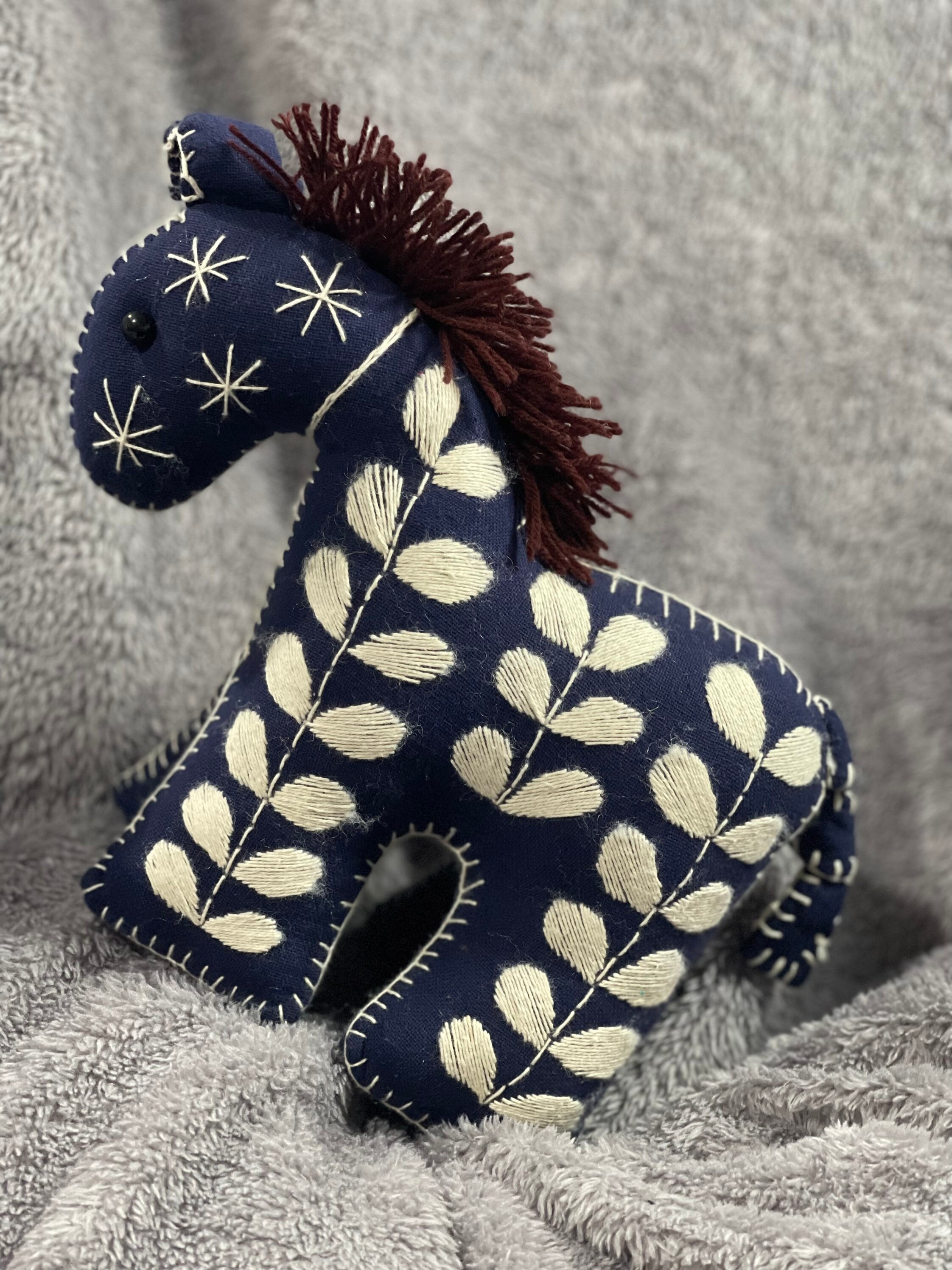 　うま　Little Horse ES0017 A Charming Embroided Little Horse or Pony Child's Toy or