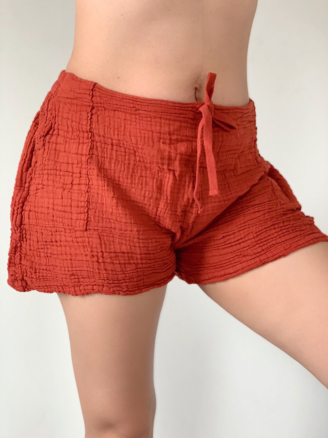 SP0191 Cotton Gauze Short Pants Summer Fashion Chic Clothing Etsy