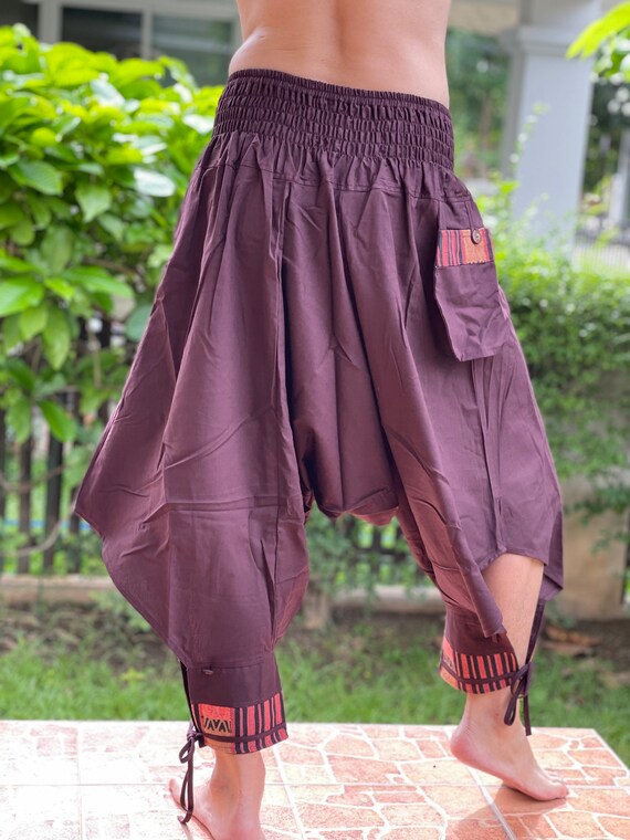 Harem pants with ankle straps hotsell