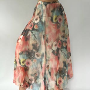 SK0859 Chiffon skirts, sweet chiffon skirt, flora skirt, Beach Summer ,bohemian maxi skirt,gypsy skirt/boho skirt/cotton skirt/festival skir