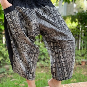 XL0058 New arrival Samurai pants men pants Handmade pants, unisex Yoga Harem Pants  - elastic waistband