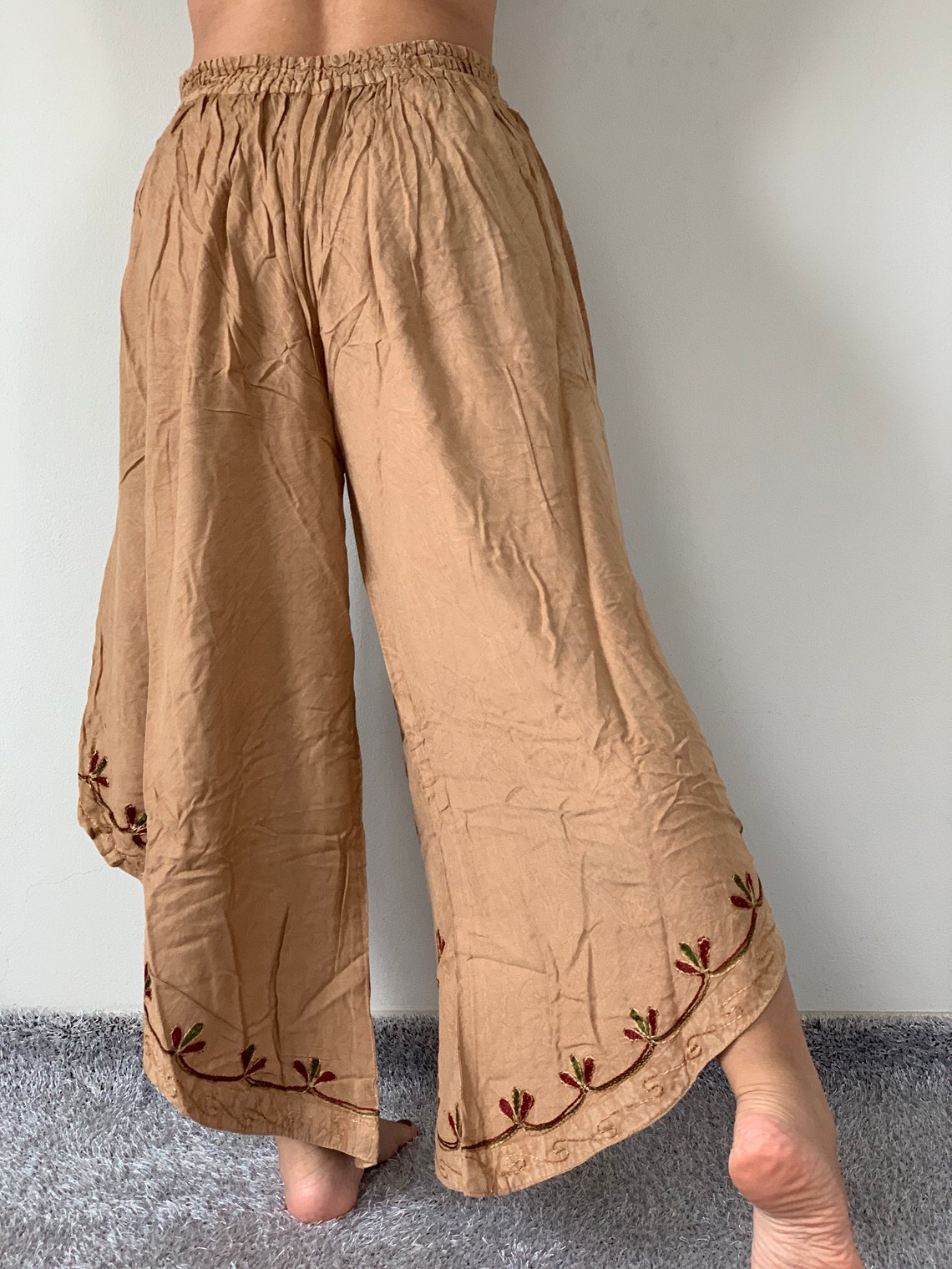 ID0626 Original Ethnic Indian Cotton Trousers Casual Pants Etsy