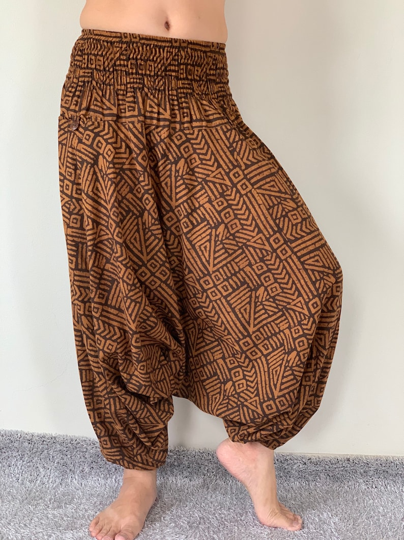 HR0096 Harem Pants Unisex Low Crotch Yoga Trousers