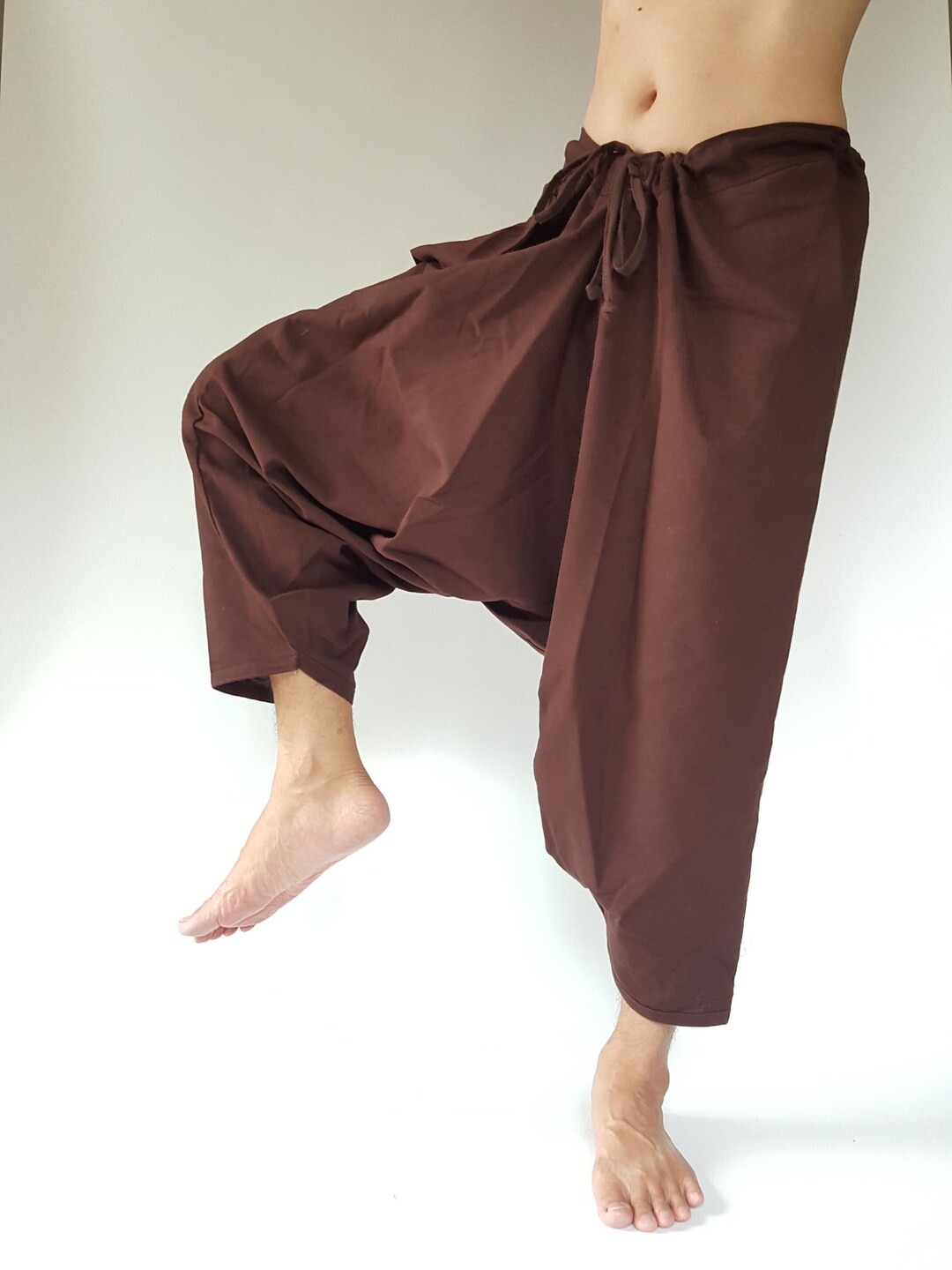 ALADDIN HAREM HIGH CROTCH PANTS BLACK main image 1
