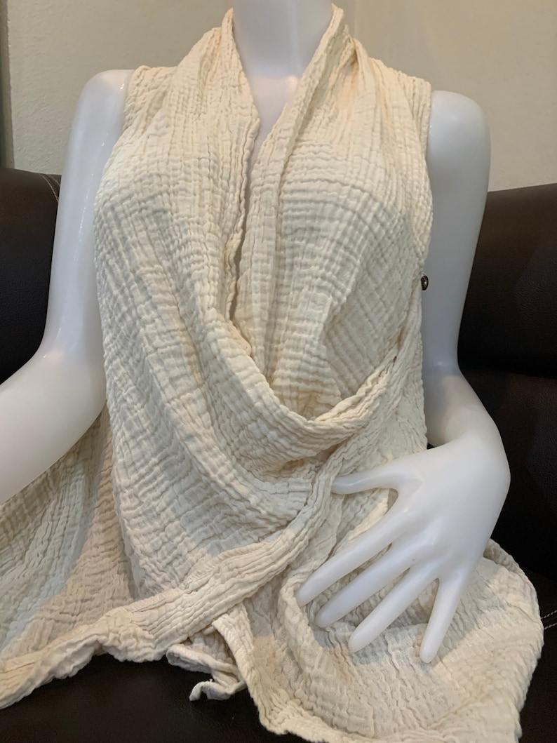 CG0982 Lady blouse Cotton Gauze Handmade Ethically Unisex Comfortable to Wear
