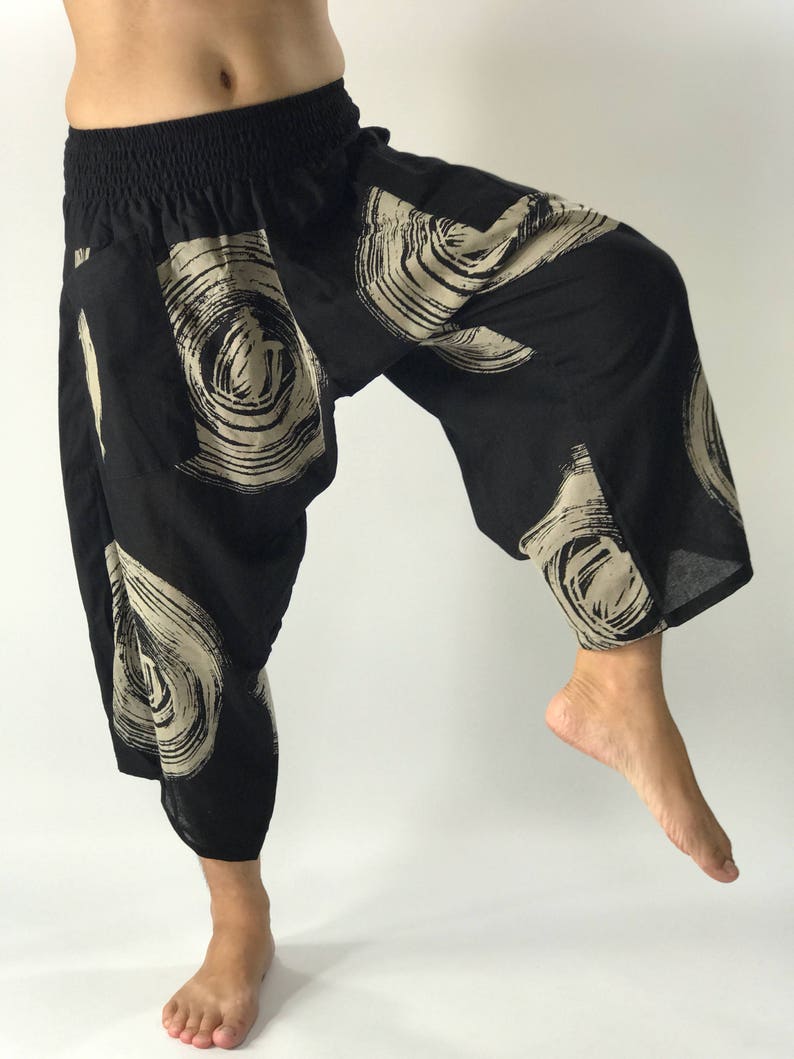 HC0248 Samurai Pants Elastic Waist Samurai Pants Unisex - Etsy