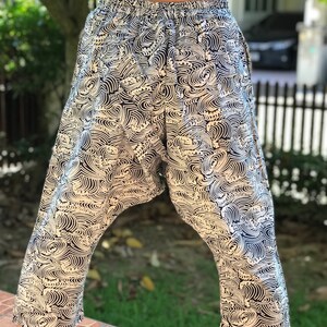 MH3063 Indigo HaremPants with elastic wrist, Men fashion
